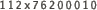 112x76200010
