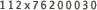 112x76200030