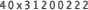 40x31200222