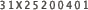 31X25200401