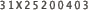 31X25200403
