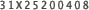 31X25200408
