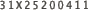 31X25200411