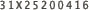 31X25200416