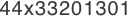 44x33201301