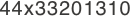 44x33201310
