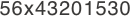 56x43201530