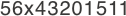56x43201511