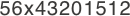 56x43201512