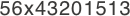 56x43201513