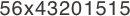 56x43201515