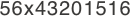 56x43201516