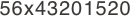 56x43201520
