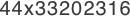 44x33202316