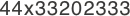 44x33202333
